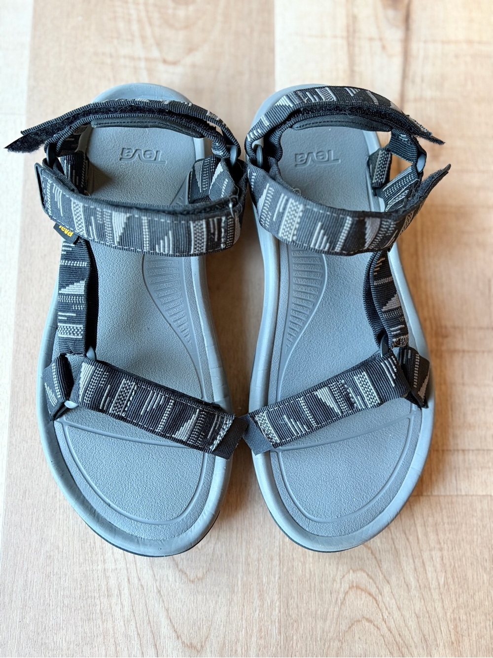 Teva Hurricane XLT2 Men’s Sandals in a black and gray geometric pattern